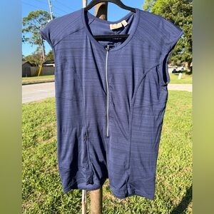 Athleta Navy Sleeveless Performance Tank